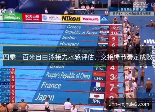 四乘一百米自由泳接力水感评估，交接棒节奏定成败